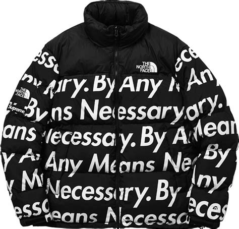 supreme black puffy jacket